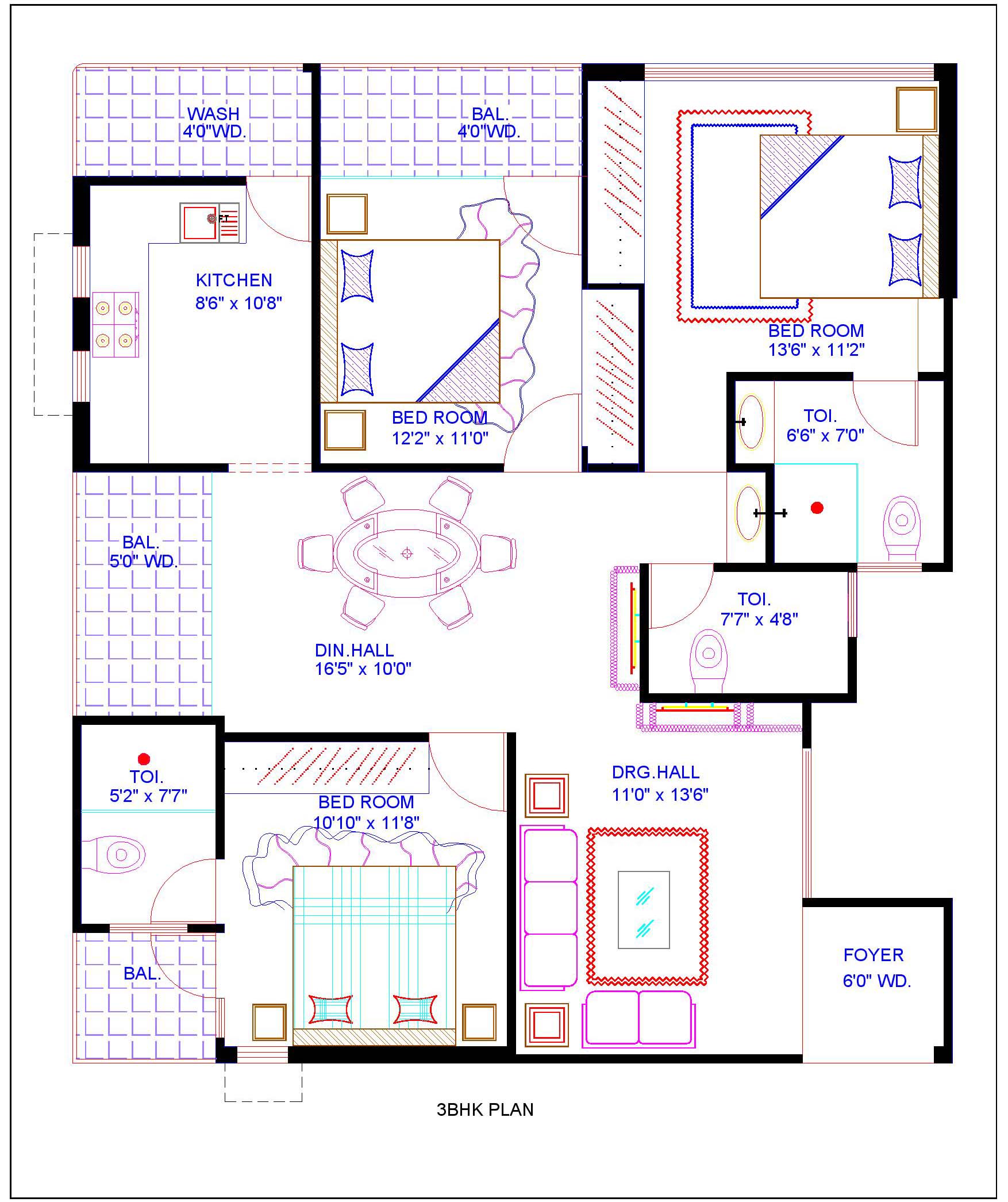 2bhk floor plan 2bhk floor plan